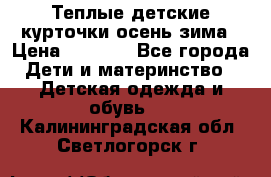 Теплые детские курточки осень-зима › Цена ­ 1 000 - Все города Дети и материнство » Детская одежда и обувь   . Калининградская обл.,Светлогорск г.